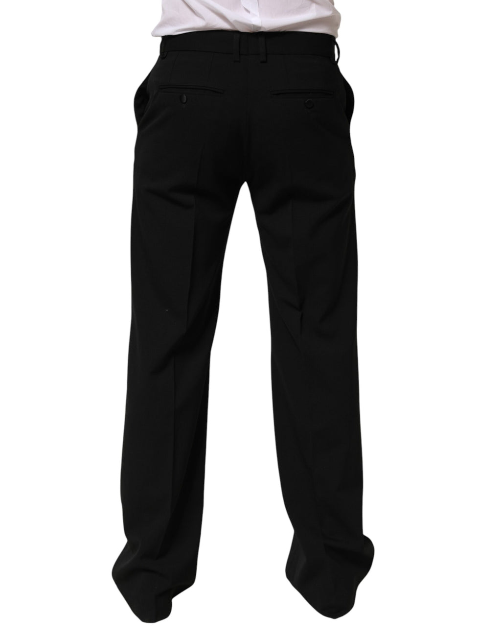 Black Wool Formal Dress Men Trouser Pants