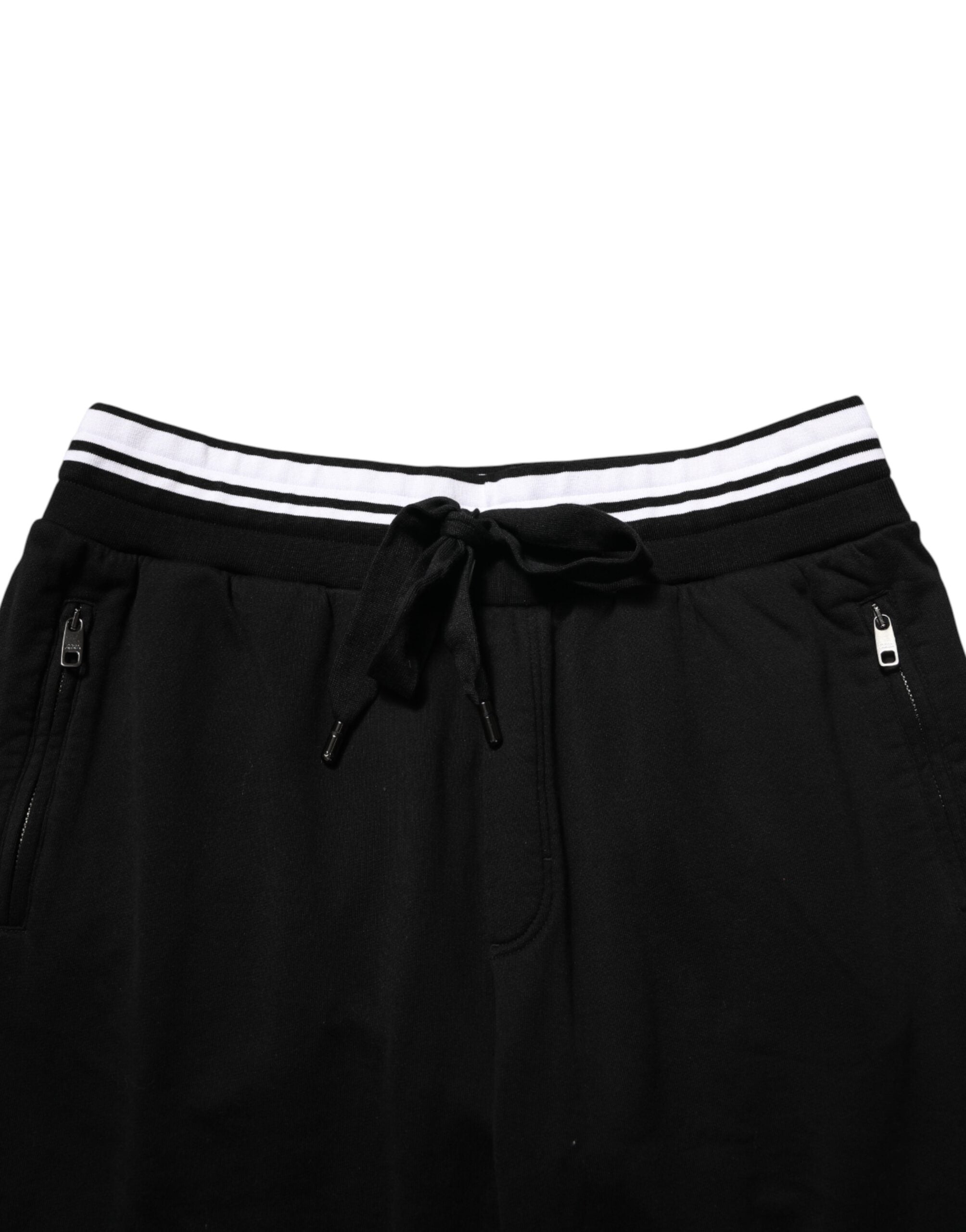 Black Cotton Sacred-Heart Men Jogger Pants