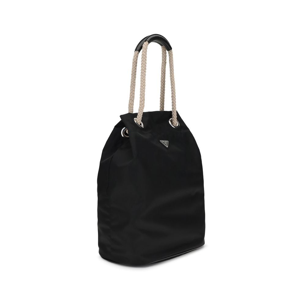 Prada Black Recycled Polyamide Shoulder Bag