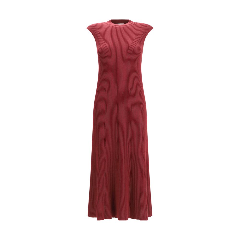 SA SU PHI Bordeaux Cashmere Casual Dress