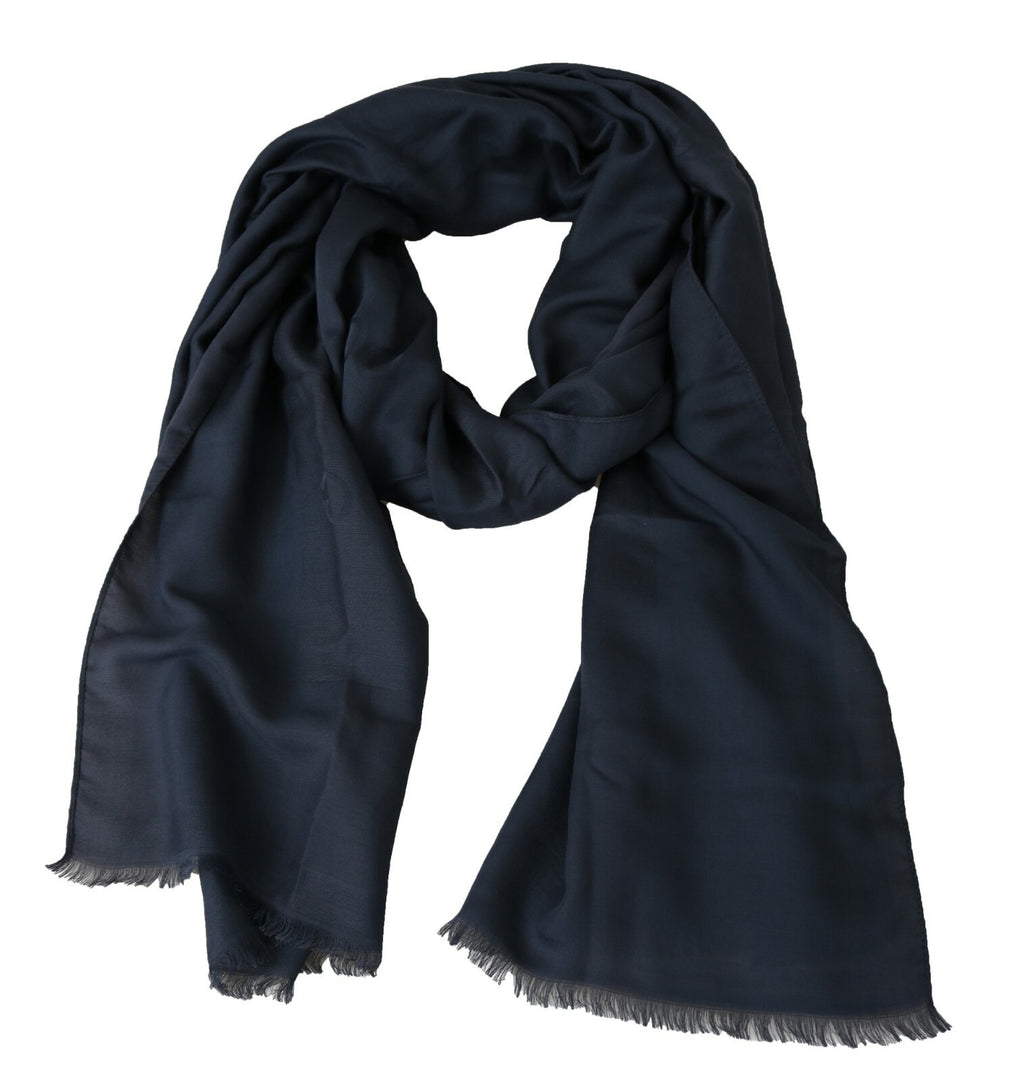 Modal Navy Blue Neck Wrap Men Shawl Scarf